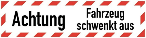 Aufkleber hinweis achtung - aufkleber, "achtung