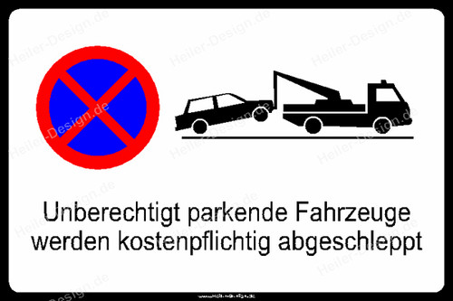 Unberechtigt parkende