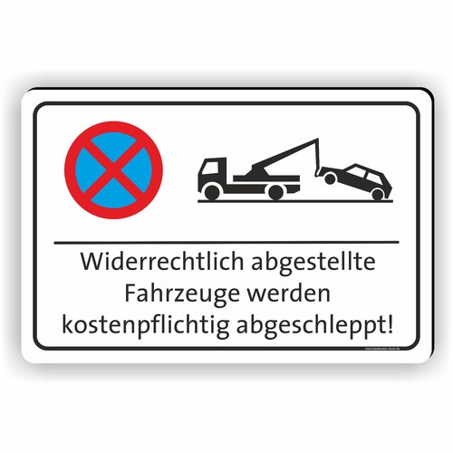 Parken verboten schild text - schild,