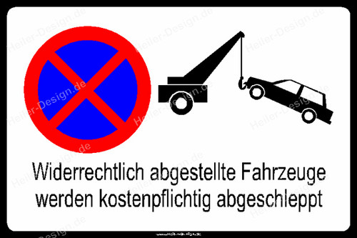 Widerrechtlich abgestellte
