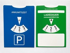 Parkscheibe + Ladedauer für