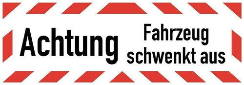 Aufkleber hinweis achtung - hinweis, "achtung