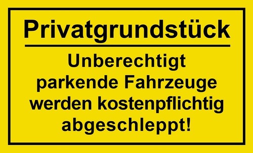 Schild unberechtigt - ☆,