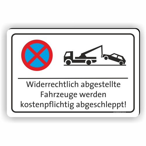 Parken verboten - , |