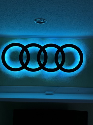 Audi ringe mit led beleuchtung - audi,